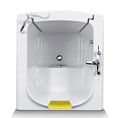 Walk-In Bathtub 31 in. x 38 in. Therapeutic Soaking Bathtub and Faucet Set (White) (Right Drain) EnergyTubsWalk-inTub