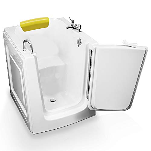 Walk-In Bathtub 31 in. x 38 in. Therapeutic Soaking Bathtub and Faucet Set (White) (Right Drain) EnergyTubsWalk-inTub