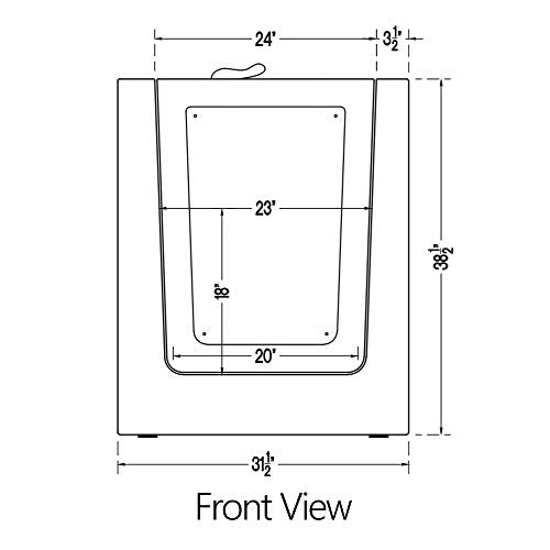 Walk-In Bathtub 31 in. x 38 in. Therapeutic Soaking Bathtub and Faucet Set (White) (Right Drain) EnergyTubsWalk-inTub